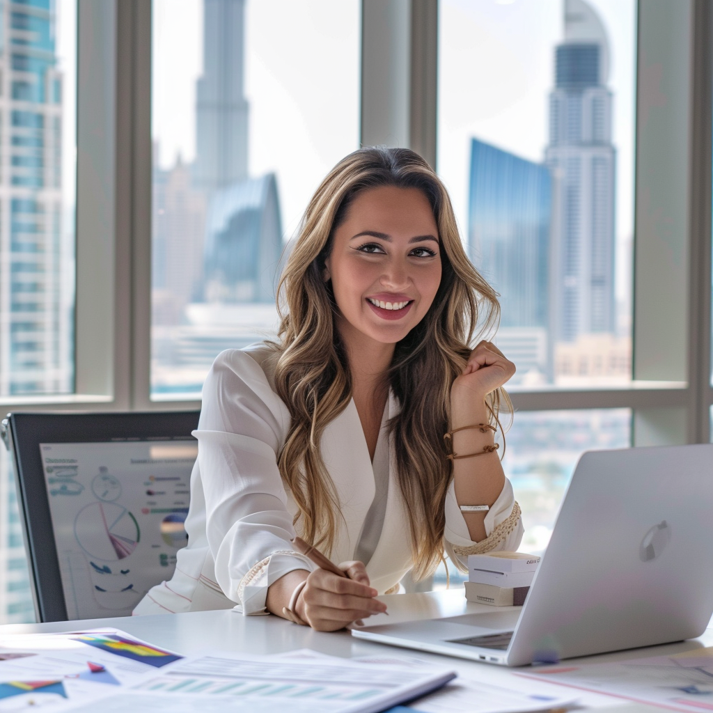 office inside the burj khalifa