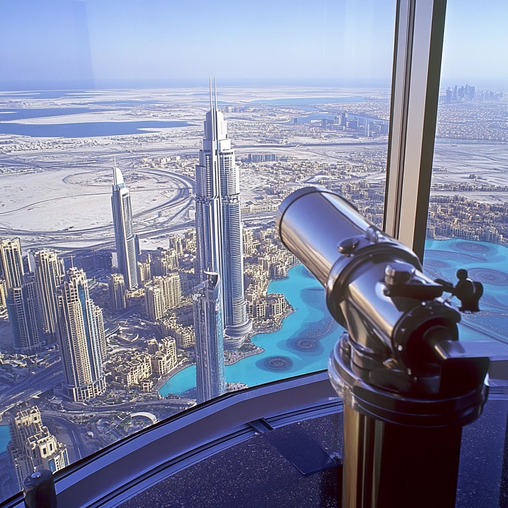 deck equipped with state of the art telescope