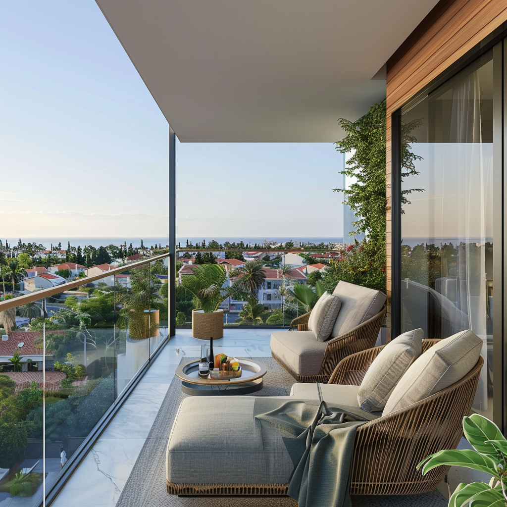 Moderne Wohnung mit Meerblick in Livadia Eine neu gebaute Zwei-Zimmer-Wohnung in Livadia, Larnaca mit Meerblick.