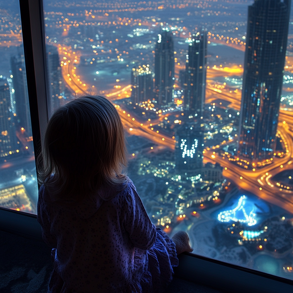 child at burj khalifa