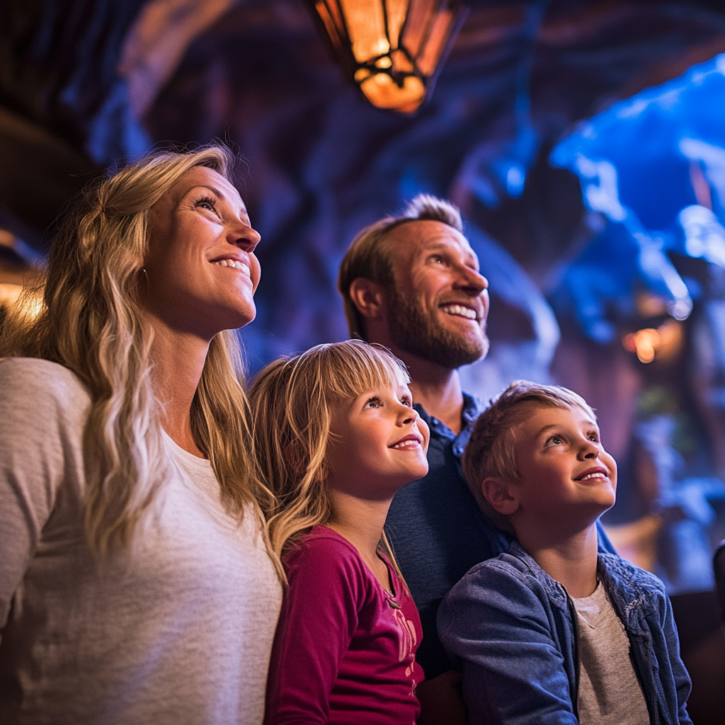 family at IMG worlds of adventure